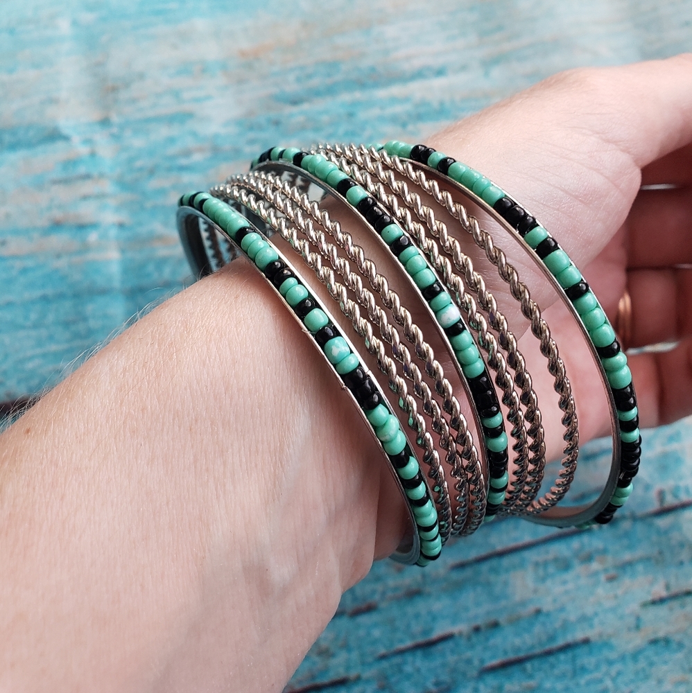 🌺 4/$20 Boho hippie bangle bracelets